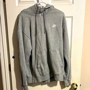 Grey Nike zip up jacket used